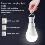 Camping Style Remote Controlled Rechargeable Emergency Light Bulb - Image 5