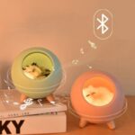 Cute Cat Pet House Night Light with Bluetooth Speaker