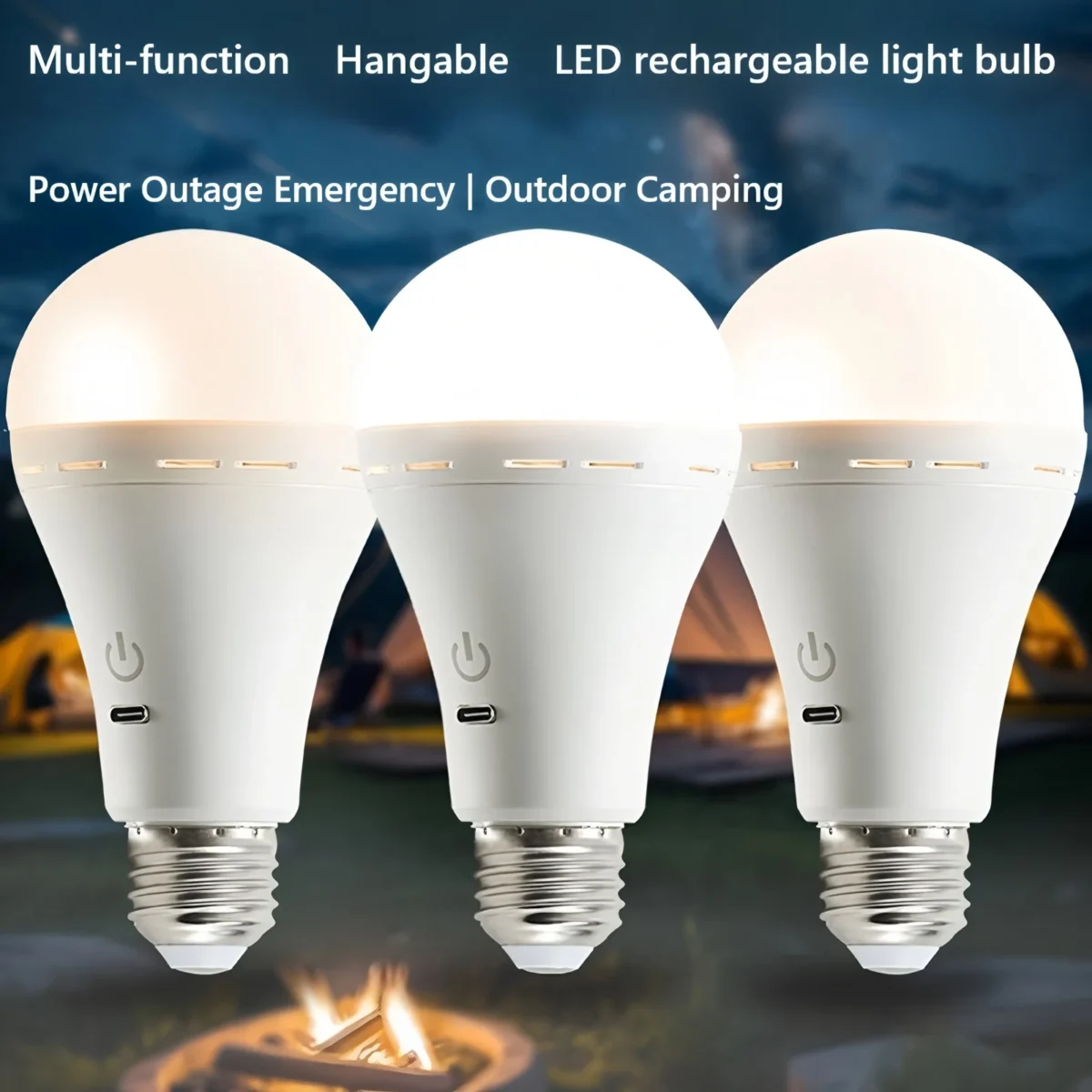 Camping Style Remote Controlled Rechargeable Emergency Light Bulb - Image 8