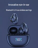 Clip On Bone Conduction ANC Gaming Earbuds with LED Display - Image 2
