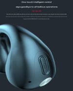 Clip On Bone Conduction ANC Gaming Earbuds with LED Display - Image 6