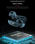 Clip On Bone Conduction ANC Gaming Earbuds with LED Display - Image 9