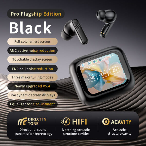 Bluetooth Earbuds Touch Screen ANC+ENC Dual Noise Reduction LX-10