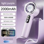 Portable Ice Cooling Handheld Fan with Digital Display - Image 5