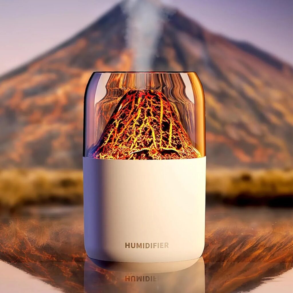H05 volcano air humidifier with night light 180ml