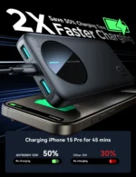 JOYROOM JR-PBF12 2.4A LED Power Bank - 12W - 10000mAh - Image 2